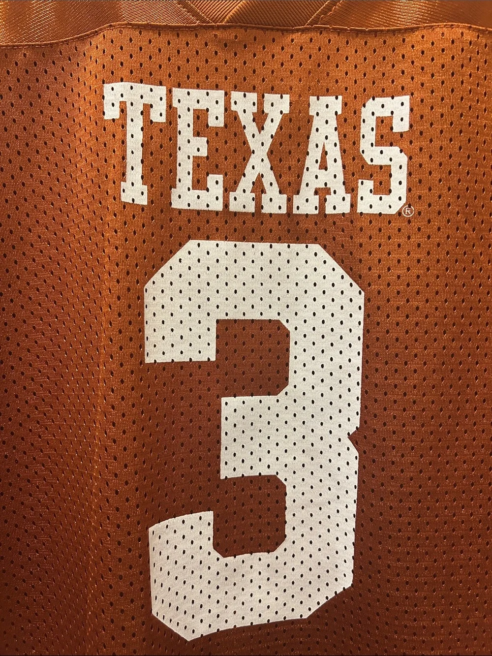 Nike Burnt Orange Texas Football Jersey #3 Youth Medium Biles/Mosely V (Ewers)